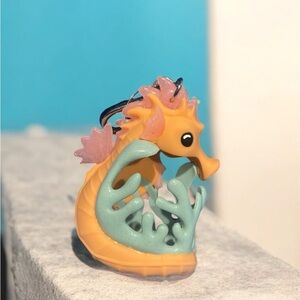 Seahorse Aquarium hand sanitizer holder - Orange